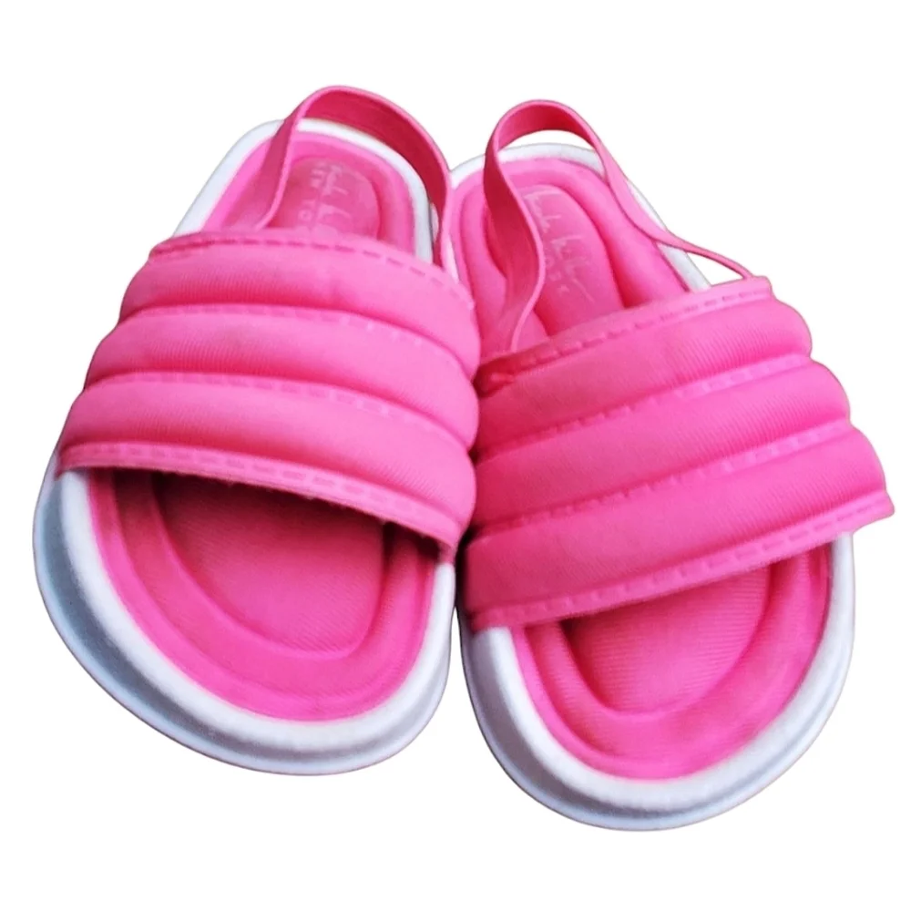 Nicole Miller Pink Baby Sandals. 4